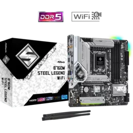  ASROCK B760M STEEL LEGEND WIFI 636432 B760M-STEEL-WIFI на топ цена - PIC.bg