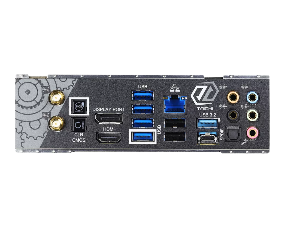 Дънна платка ASROCK B550 Taichi ATX MB 3rd Gen AMD AM4 DDR4 4733+ 1 x PCIe 3.0 x16 HDMI 7.1 CH HD 8 SATA3 USB 3.2 Gen2 Wi-Fi 6 802.11ax + BT 5.1 9