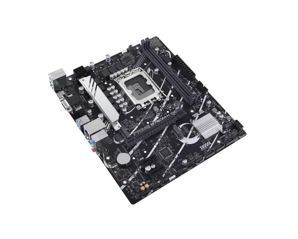 Дънна платка ASUS PRIME B760M-K D4, LGA 1700, mATX, 2xDDR4, 2xM.2 Gen4 4