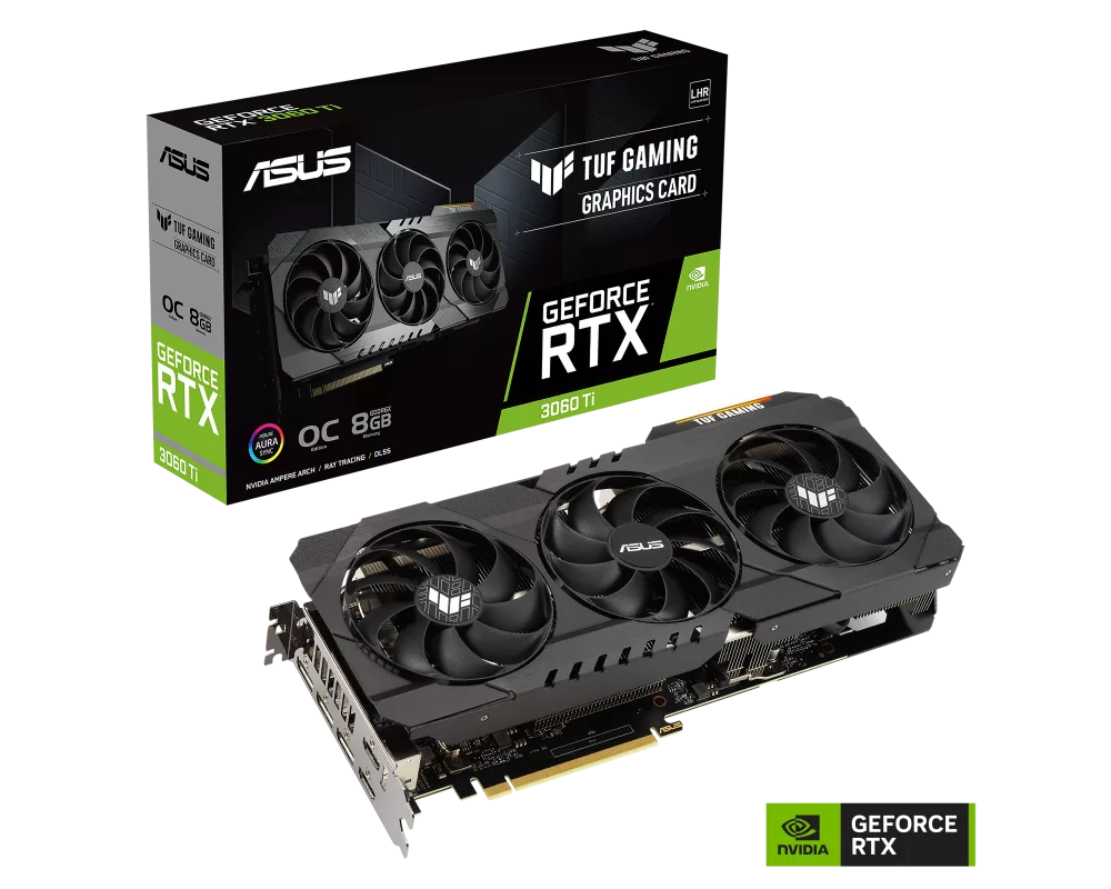 Видеокарта ASUS TUF Gaming RTX 3060 Ti OC Edition 8GB GDDR6X 2