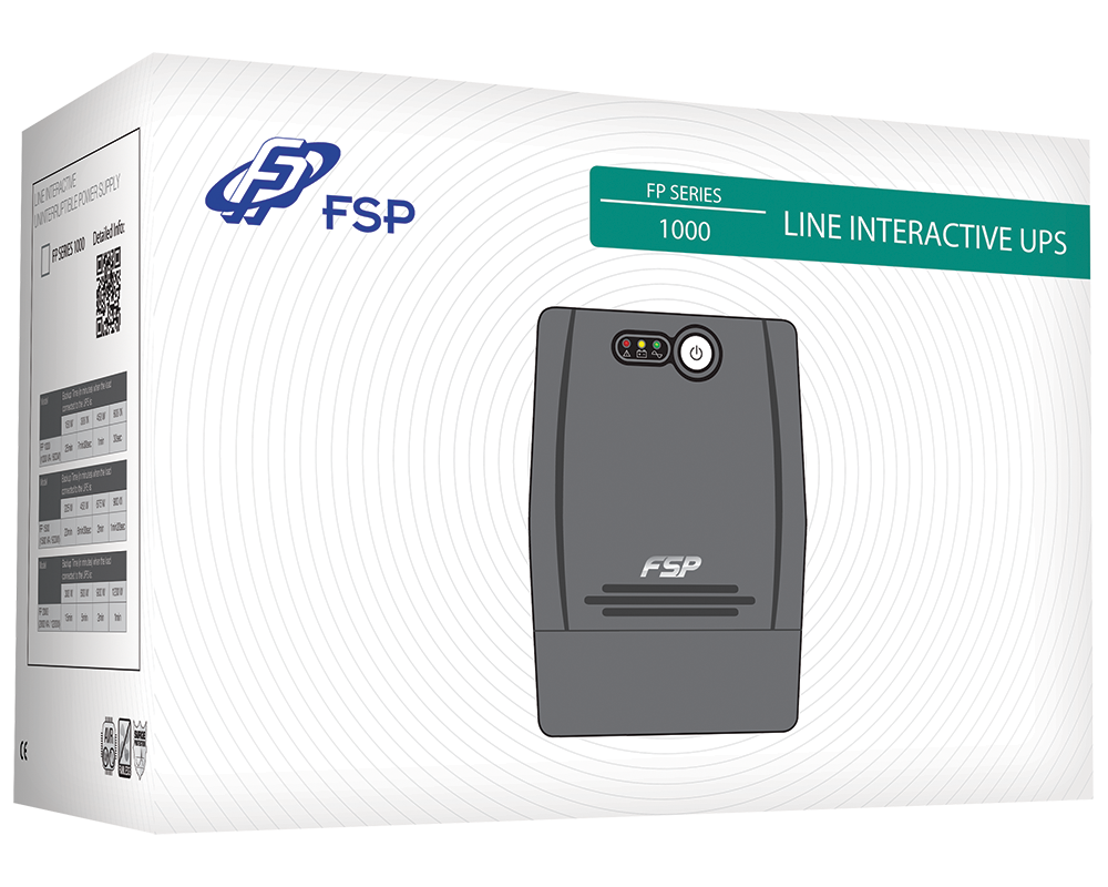 UPS FSP Group FP1000, 1000VA, Line Interactive 3