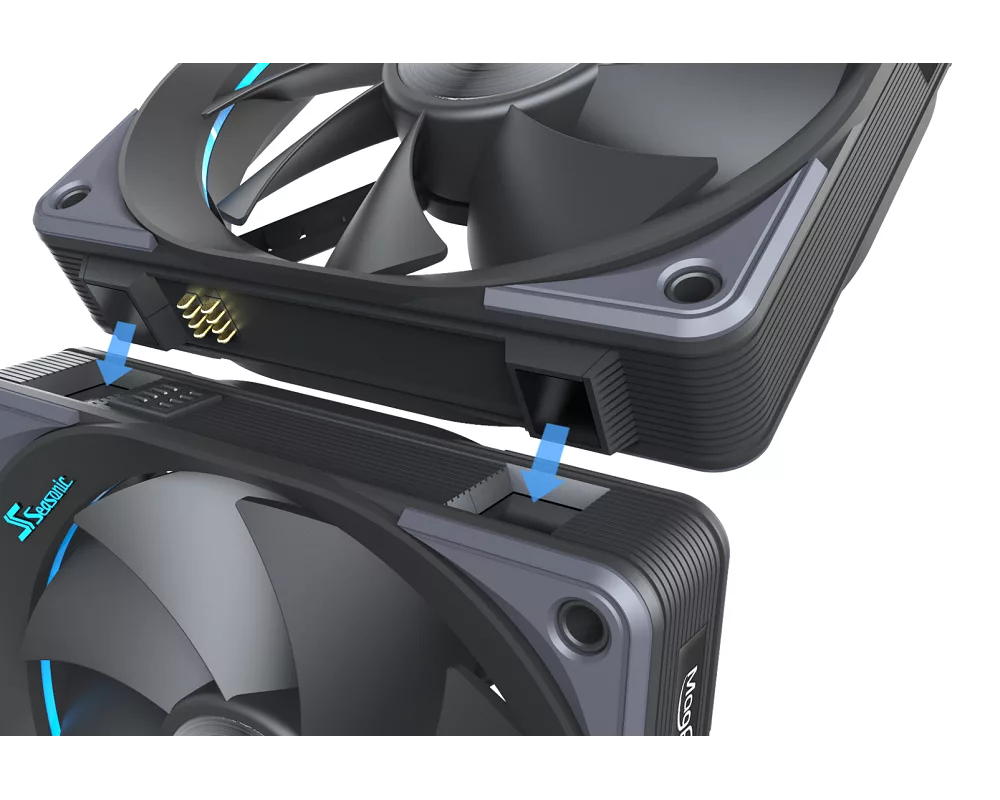 Вентилатор SEASONIC MAGFLOW 1225 PWM/3PCS 4