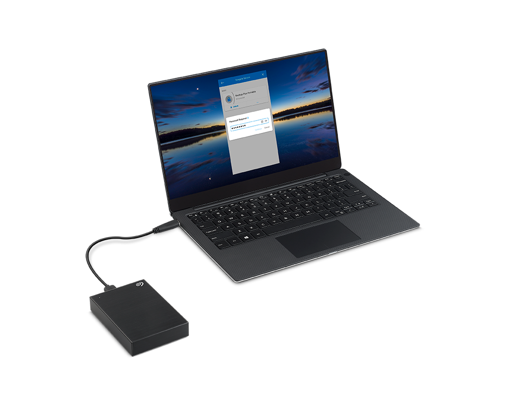 Твърд диск SEAGATE One Touch 1TB External HDD with Password Protection Black 20