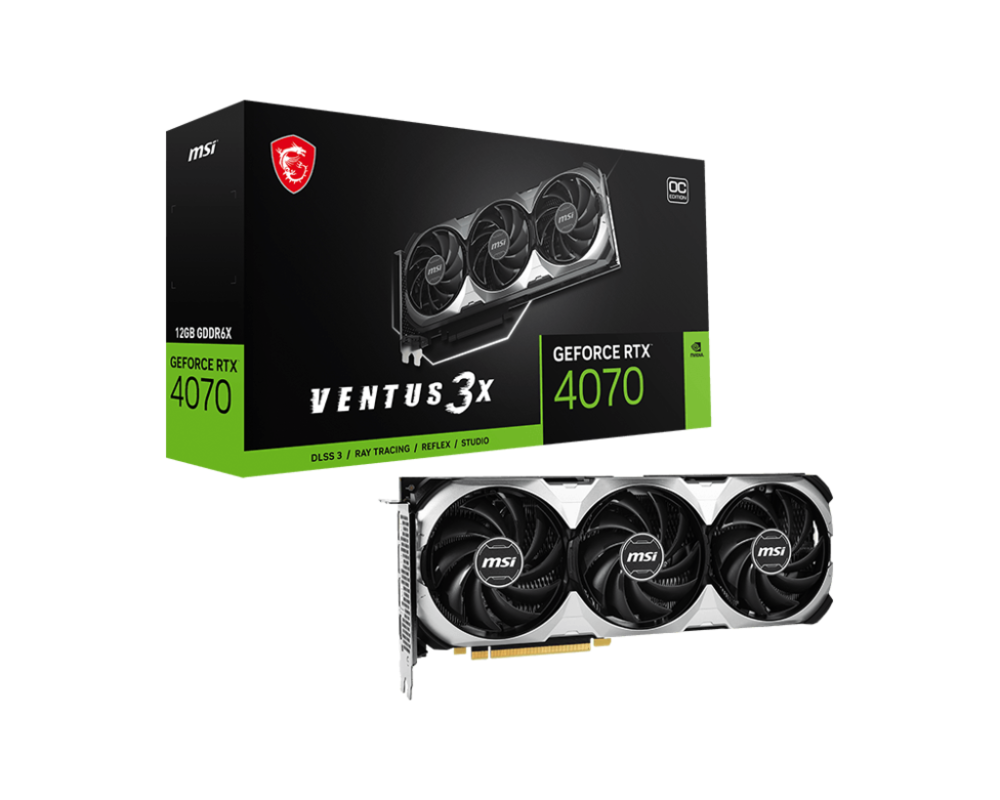 Видеокарта MSI GeForce RTX 4070 VENTUS 3X OC 12GB GDDR6X 2