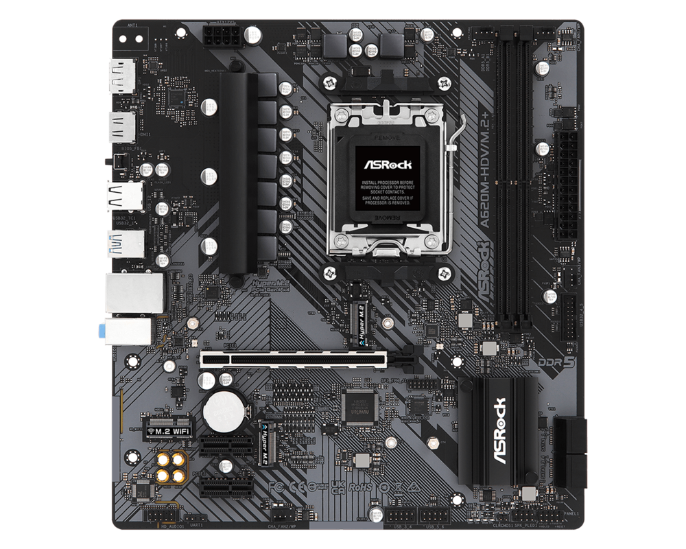 Дънна платка ASROCK A620M-HDV M.2+, Socket AM5, mATX 11