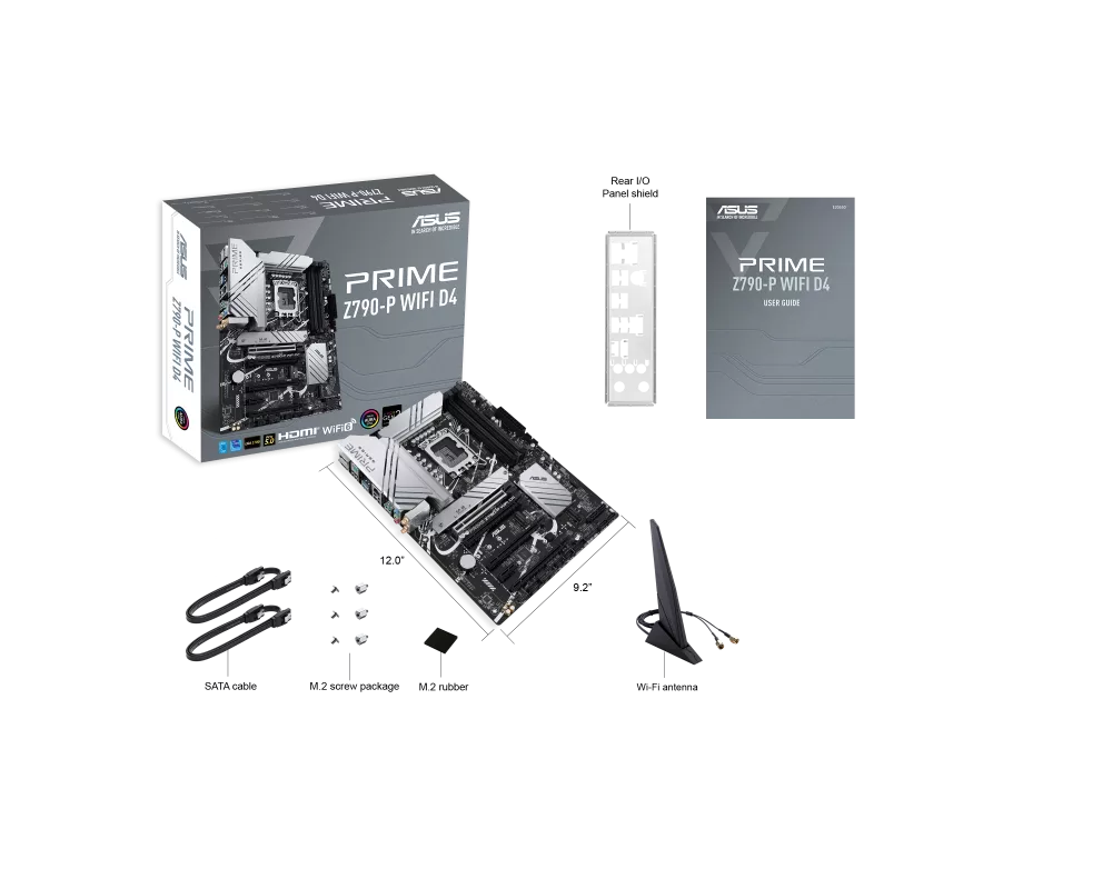 Дънна платка ASUS PRIME Z790-P WIFI D4 MB LGA1700 4xDIMM DDR4 3xM.2 4xSATA 6