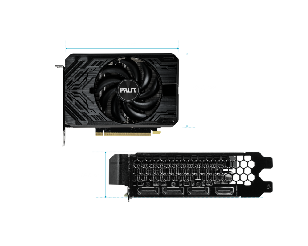 Видеокарта Palit GeForce RTX 4060 Ti StormX 8GB GDDR6 6