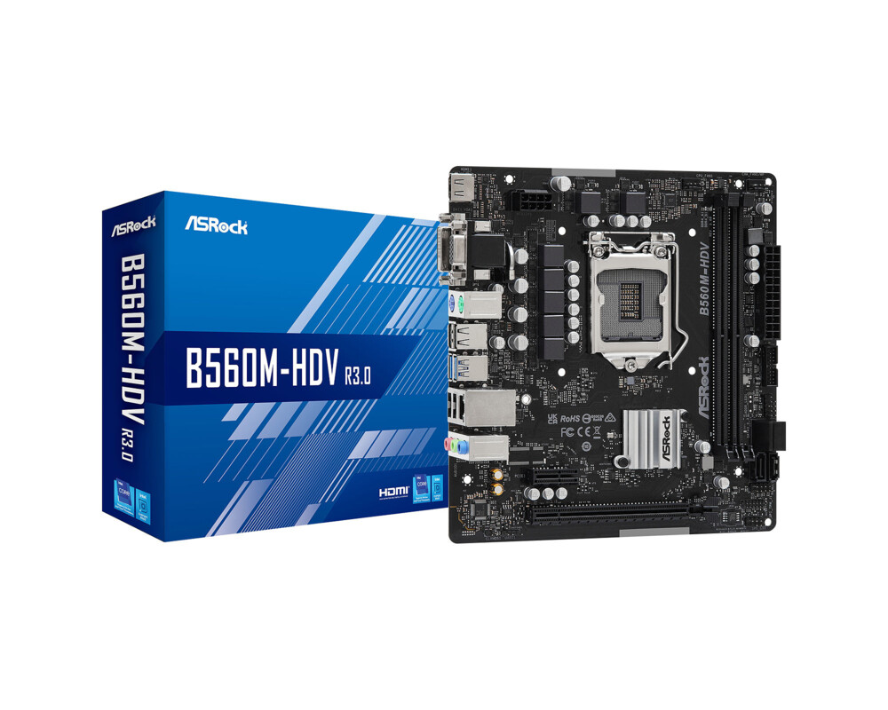 Дънна платка ASROCK B560M-HDV R3.0 /LGA1200 6