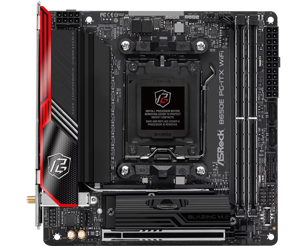 Дънна платка ASROCK B650E PG-ITX WIFI ITX 2xDDR5 1xPCIe 5.0 x16 LAN 2.5Gb 13