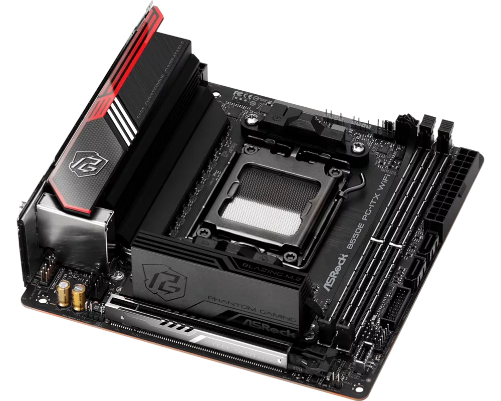 Дънна платка ASROCK B650E PG-ITX WIFI ITX 2xDDR5 1xPCIe 5.0 x16 LAN 2.5Gb 15