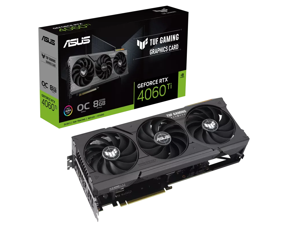 Видеокарта ASUS TUF Gaming GeForce RTX 4060 Ti 8GB GDDR6 OC Edition (Разопакован) 12