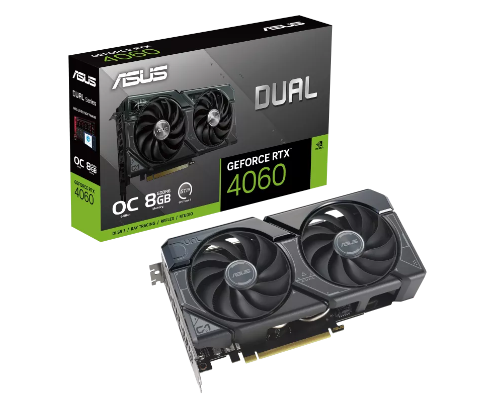Видеокарта ASUS Dual GeForce RTX 4060 OC Edition 8GB GDDR6 10