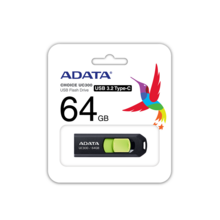  64GB TYPE-C UC300 ADATA BK/GN 685870 ACHO-UC300-64G-RBK/GN на топ цена - PIC.bg