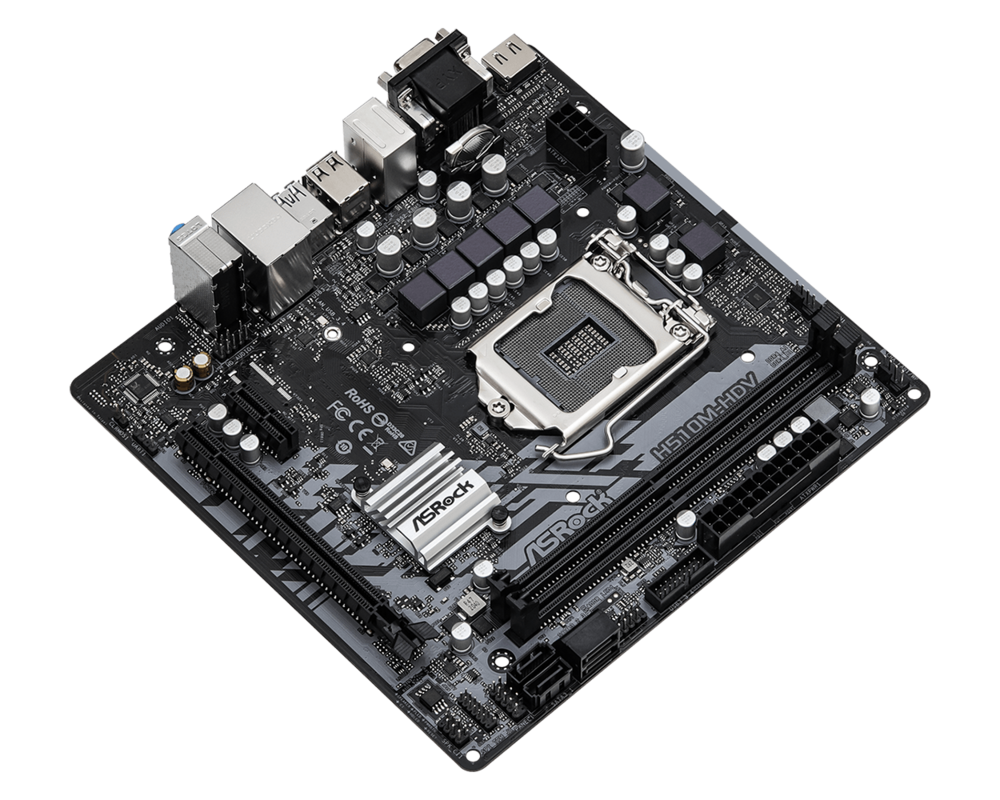 Дънна платка ASRock H510M-HDV R2.0, LGA1200, DDR4, mATX 3