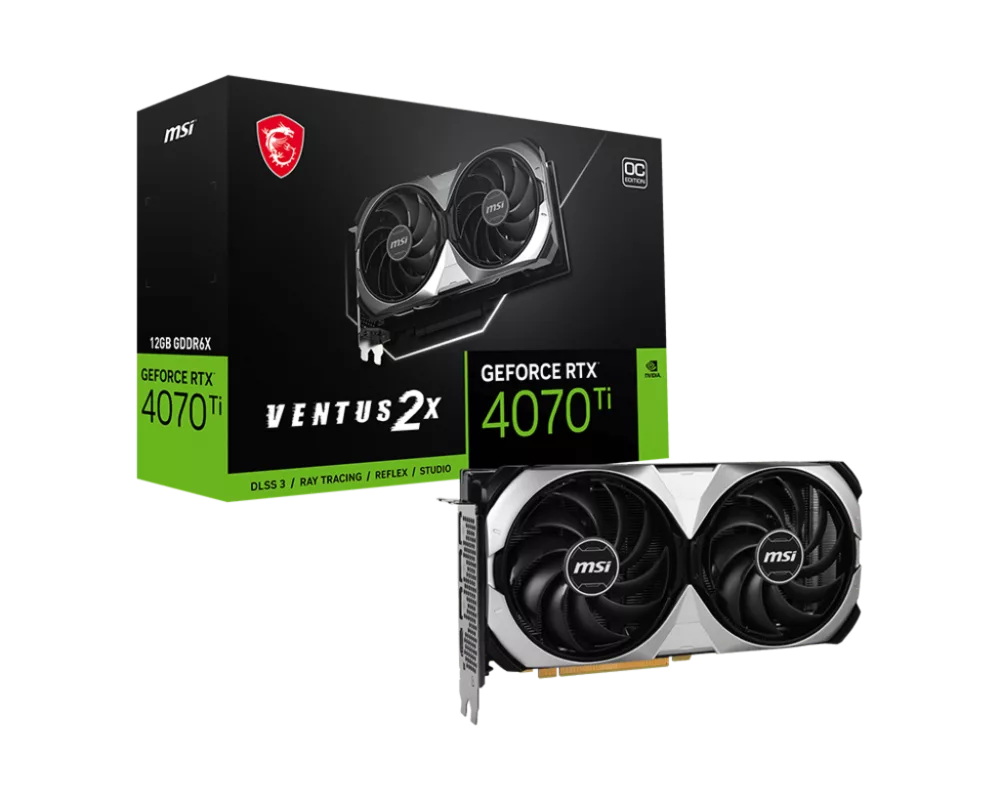 Видеокарта MSI GeForce RTX 4070 Ti VENTUS 2X OC 12GB GDDR6X 2