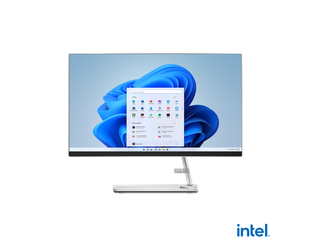 Компютър All in One LENOVO IdeaCentre AIO 3 Intel Core i5-12450H 23.8inch FullHD AG 8GB DDR4 512GB PCIe DOS 2Y White 3