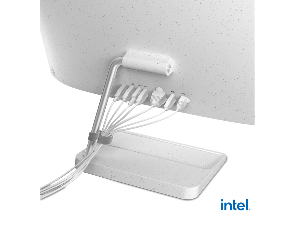 Компютър All in One LENOVO IdeaCentre AIO 3 Intel Core i5-12450H 23.8inch FullHD AG 8GB DDR4 512GB PCIe DOS 2Y White 8