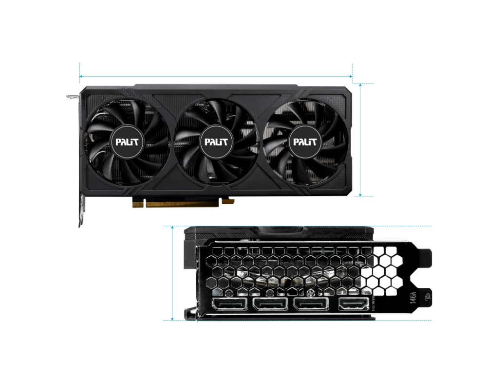 Видеокарта PALIT RTX4060TI JET OC 16G GD6 5