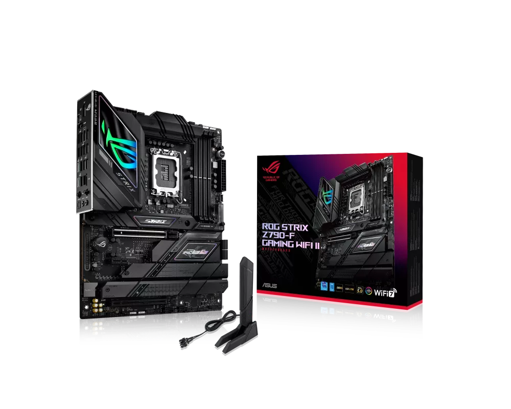 Дънна платка ASUS ROG STRIX Z790-F GAMING WIFI II LGA 1700 4DDR5 ATX 4xSATA MB 1xHDMI 1xDP 5xM.2 2
