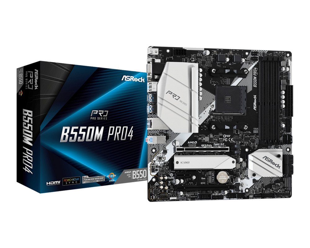 Дънна платка ASRock B550M PRO4 4
