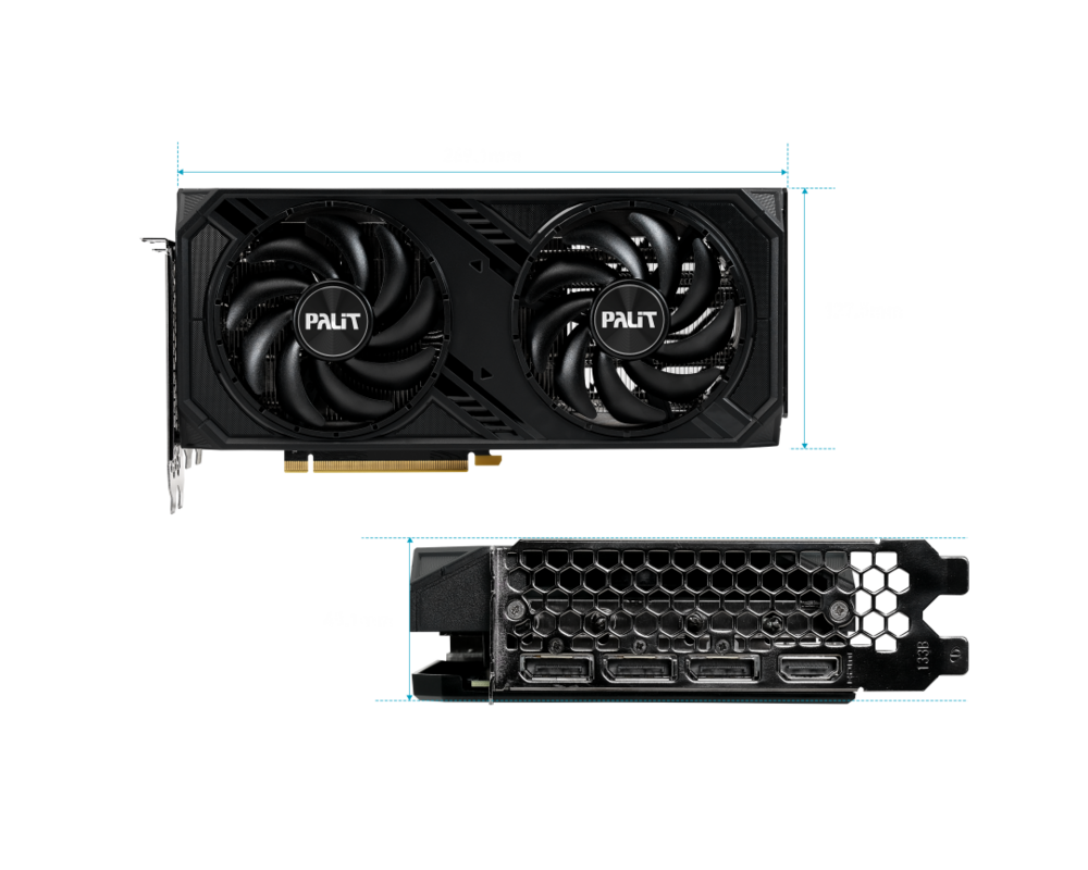 Видеокарта Palit RTX 4070 Super DUAL (12GB GDDR6X) 3