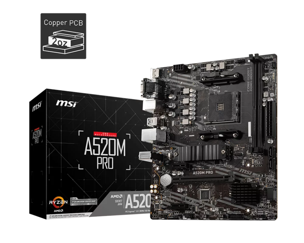 Дънна платка MSI A520M PRO 2