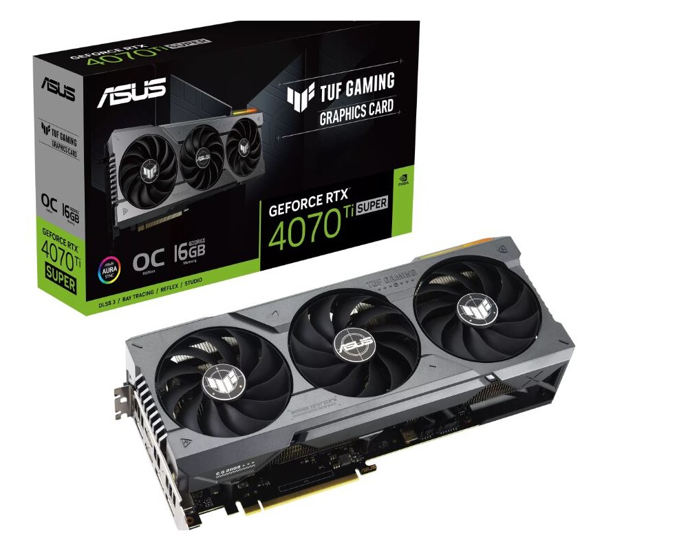 Видеокарта ASUS TUF RTX 4070 TI SUPER OC 16GB GAMING 14