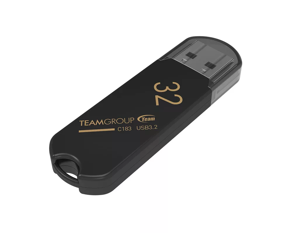 Флаш памет 32G C183 USB3.2 TEAM BLACK 3