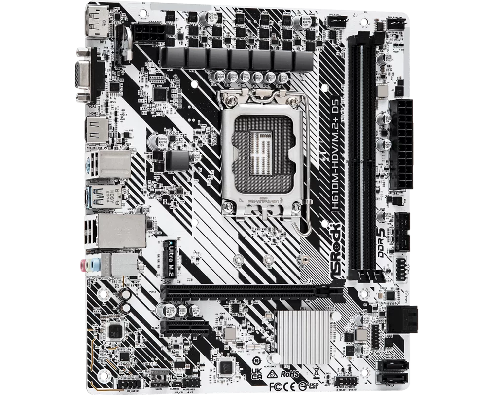 Дънна платка ASROCK H610M-HDV/M.2+D5 4