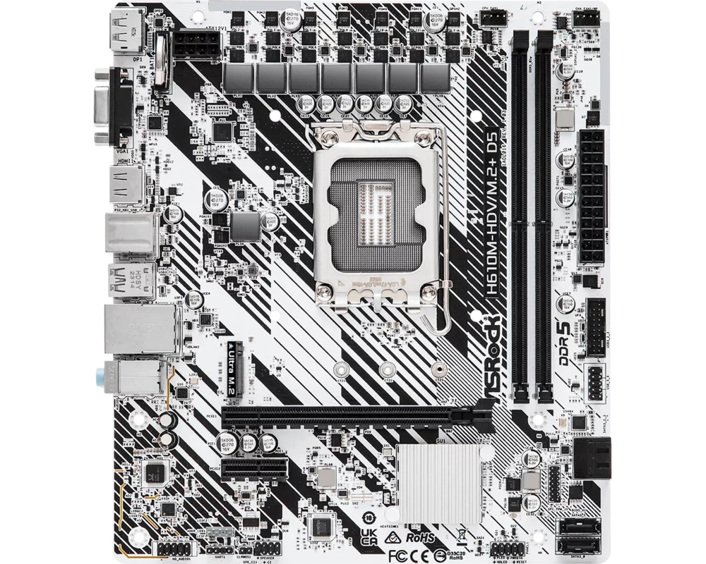 Дънна платка ASROCK H610M-HDV/M.2+D5 2
