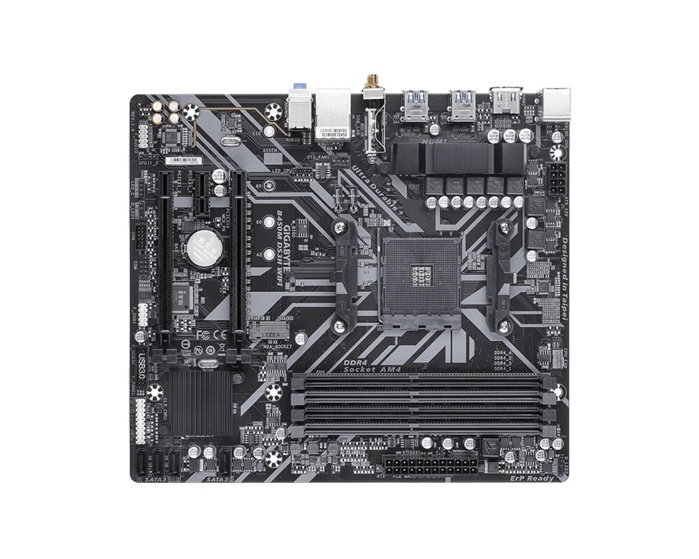 Дънна платка GB B450M DS3H WIFI /AM4 2