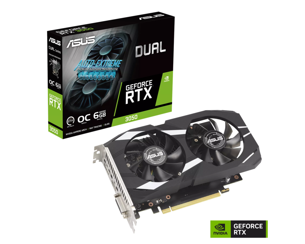 Видеокарта ASUS DUAL RTX 3050 OC 6GB 2