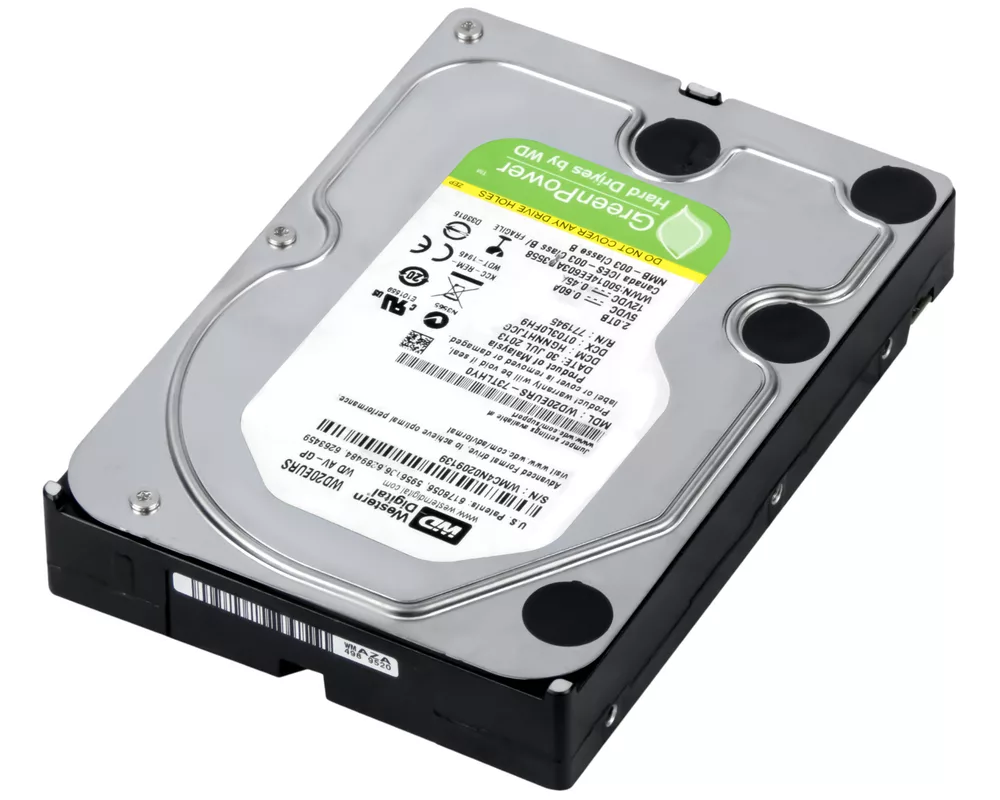 Твърд диск 2TB WD SATA2 64MB GREEN 3