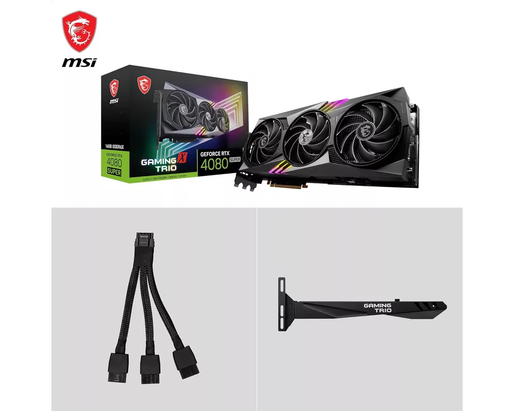 Видеокарта MSI GeForce RTX 4080 Super 16GB Gaming X Trio 5