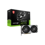 <span>Видеокарта</span> MSI GeForce RTX 4070 Ventus 2X E1 12GB OC <span class='catalog-num-in-name'>912-V512-018</span> - 
