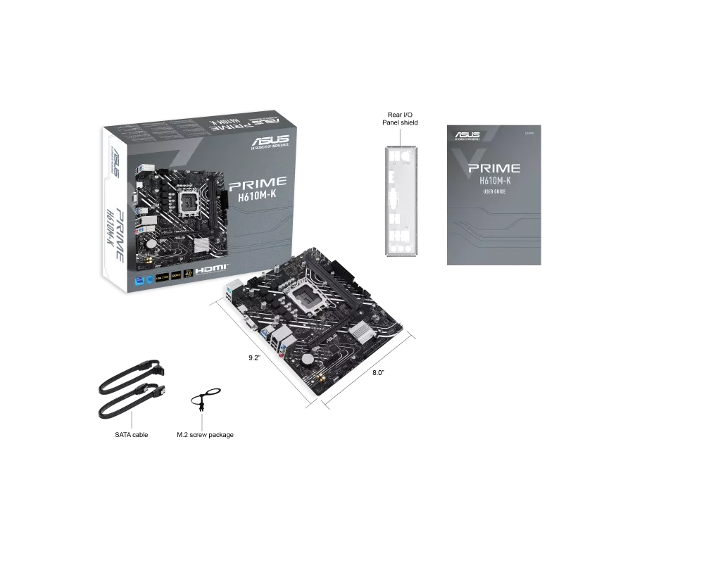 Дънна платка ASUS PRIME H610M-K /LGA1700 10