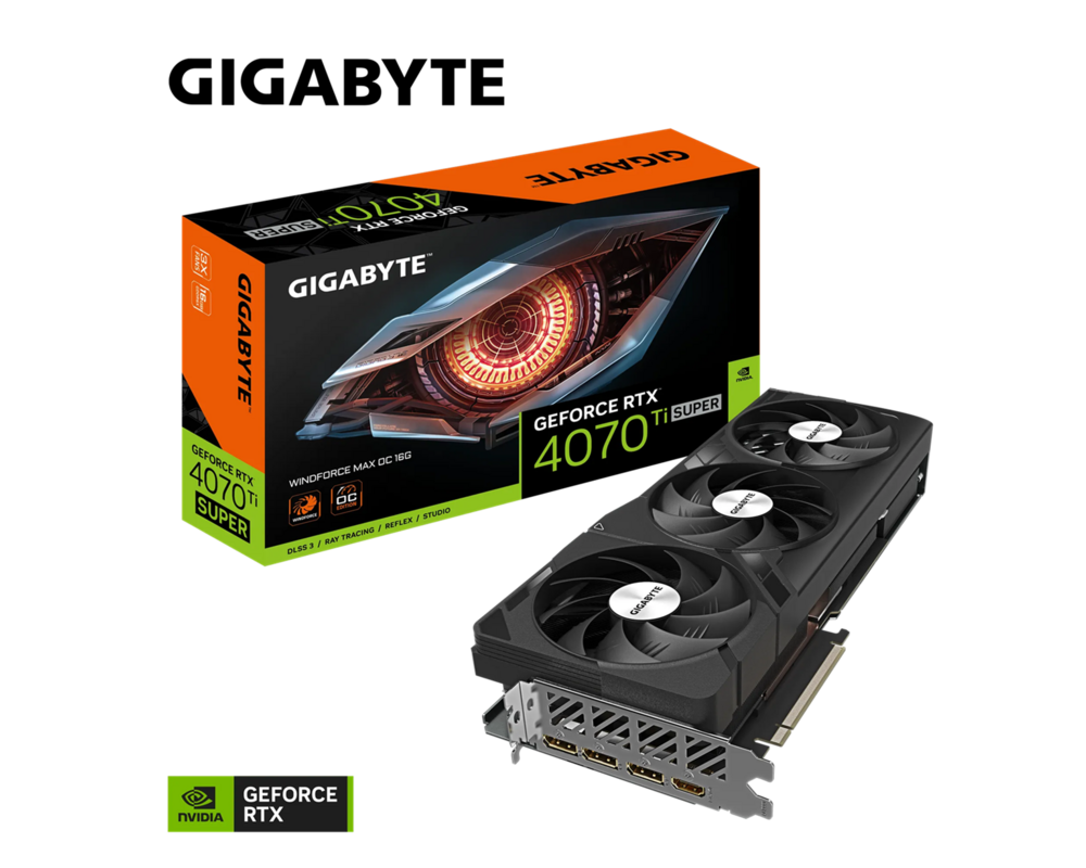 Видеокарта  Gigabyte GeForce RTX­­™ 4070 Ti SUPER WINDFORCE MAX OC 16G 9