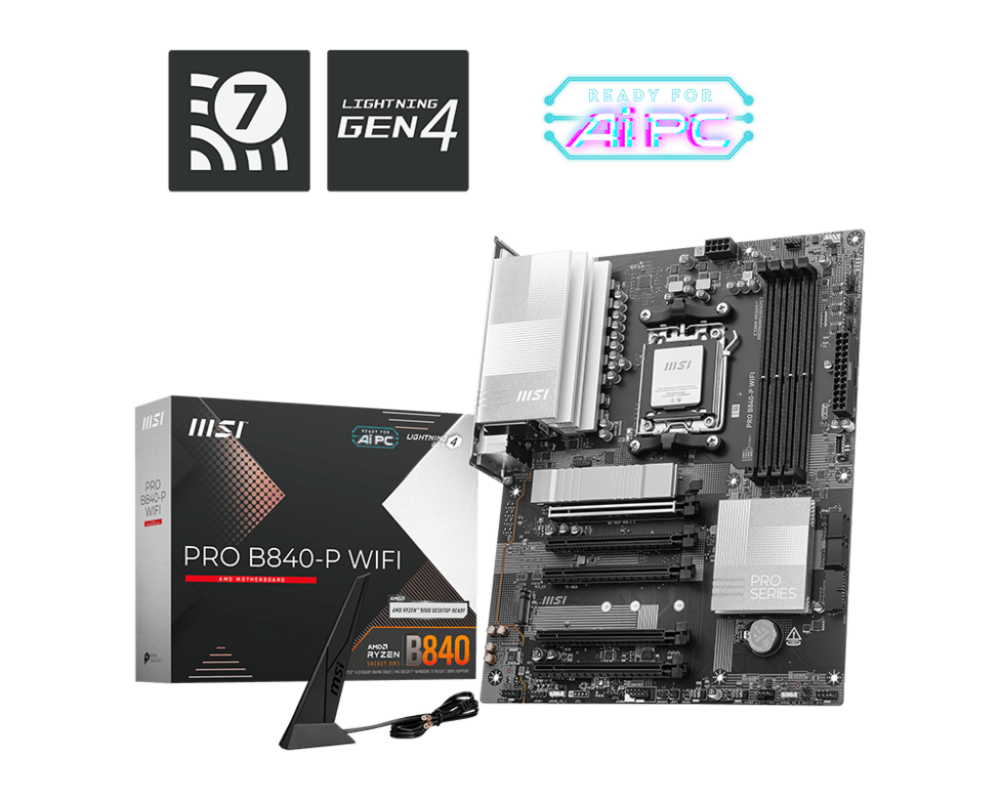 Дънна платка MSI PRO B840-P WIFI /AM5 6