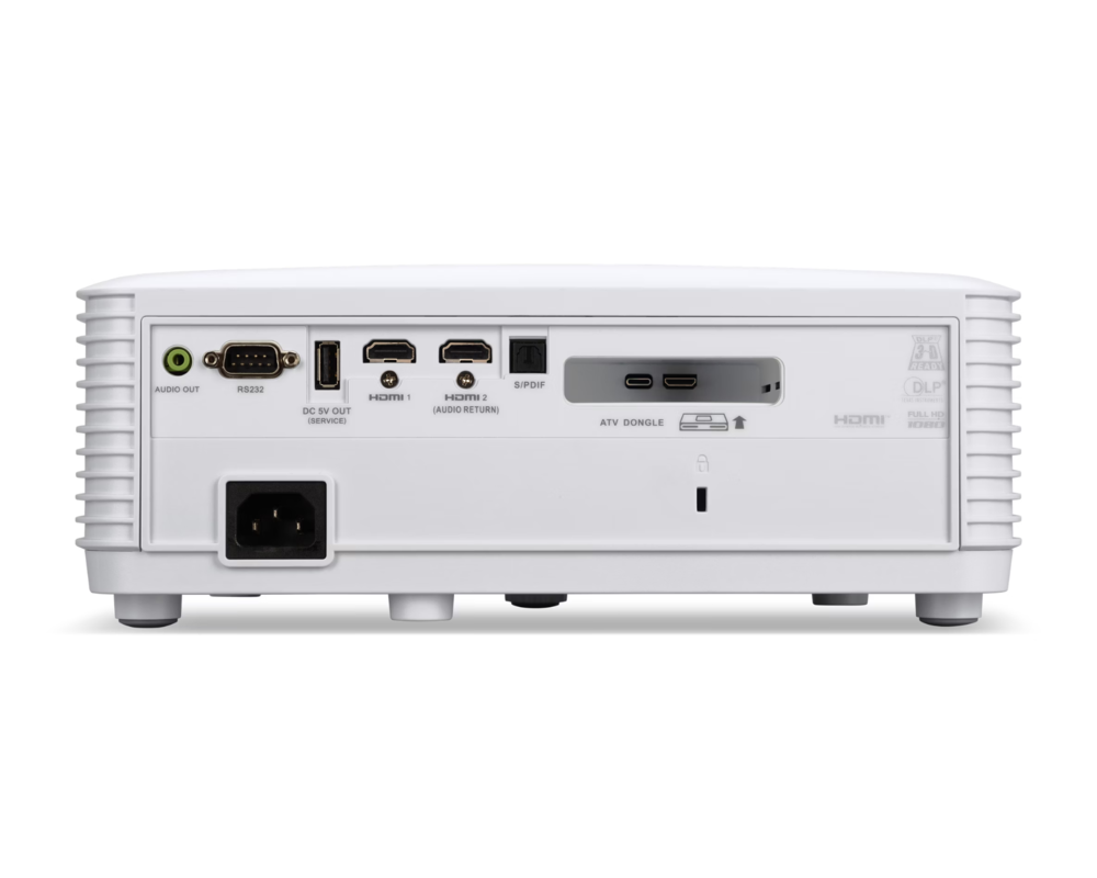 Проектор ACER HL6510ATV Laser Projector 5.000Lm 50.000:1 1080p 1.920x1.08 16:9 tive 4:3 Supported Zoom Optique 1.3X 19