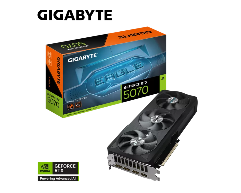Видеокарта Gigabyte RTX 5070 EAGLE OC SFF 12GB GDDR7 15