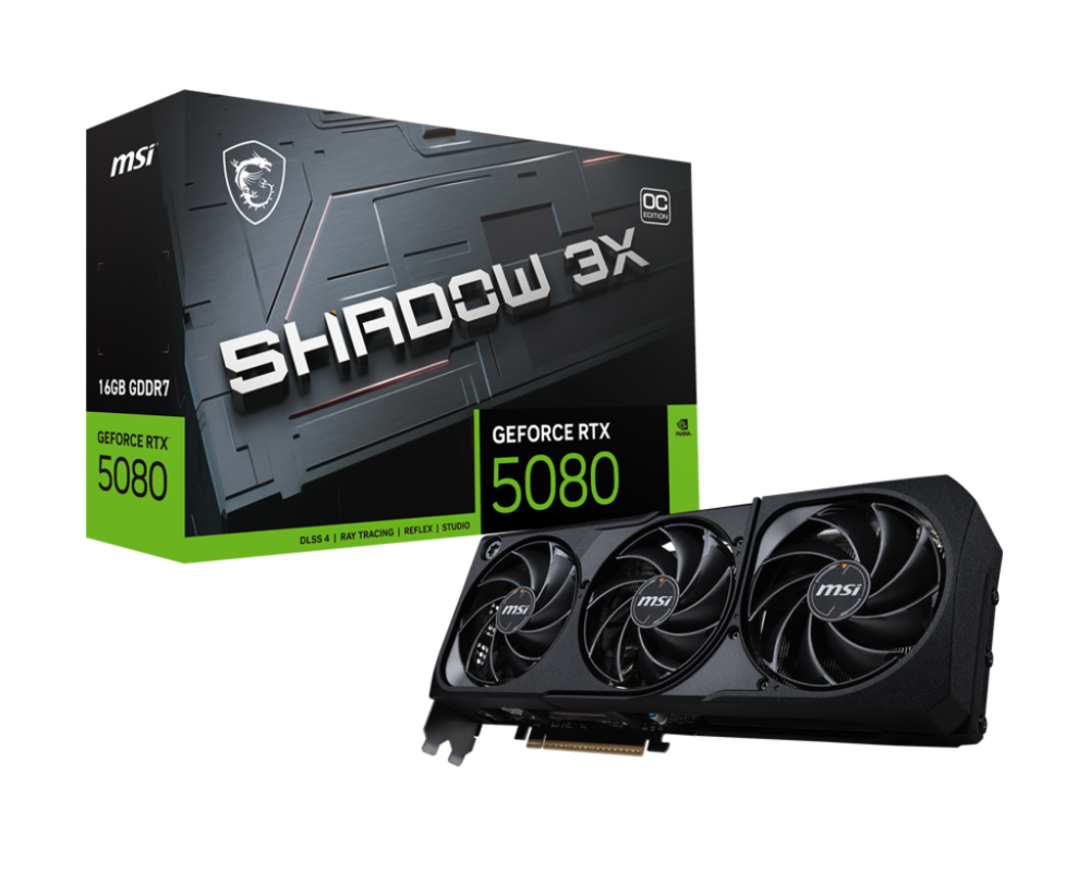 Видеокарта MSI RTX5080 16G SHADOW 3X OC 5