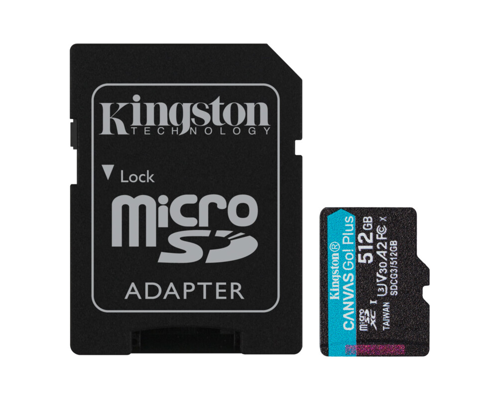 Флаш карта KINGSTON 512GB microSDXC Canvas Go Plus Gen4 200MB 7