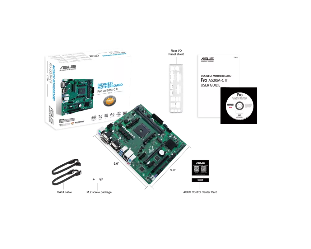 Дънна платка ASUS PRO A520M-C II/CSM /AM4 4