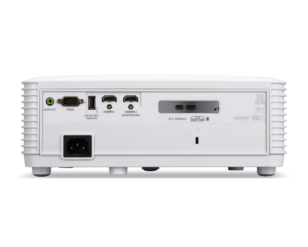 Проектор ACER HL6810ATV Laser Projector 4.000Lm 50.000:1 4K UHD 3.840x2.160 16:9 tive 4:3 Supported Zoom Optique 1.3X 13