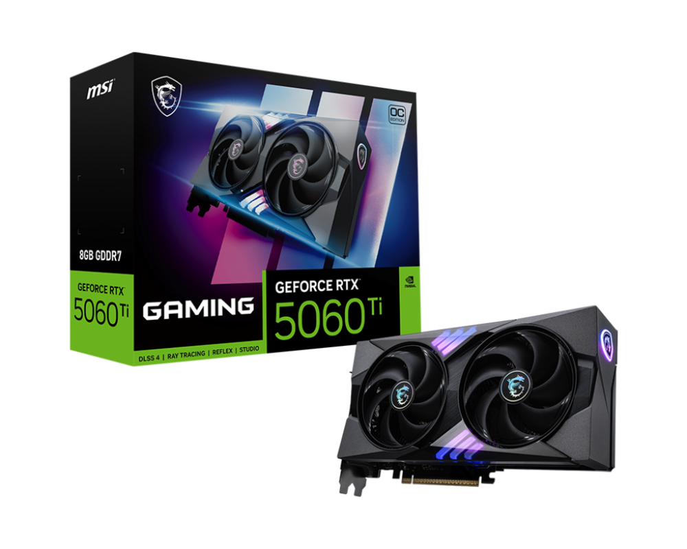 Видеокарта MSI RTX 5060 TI 8G GAMING OC450 5