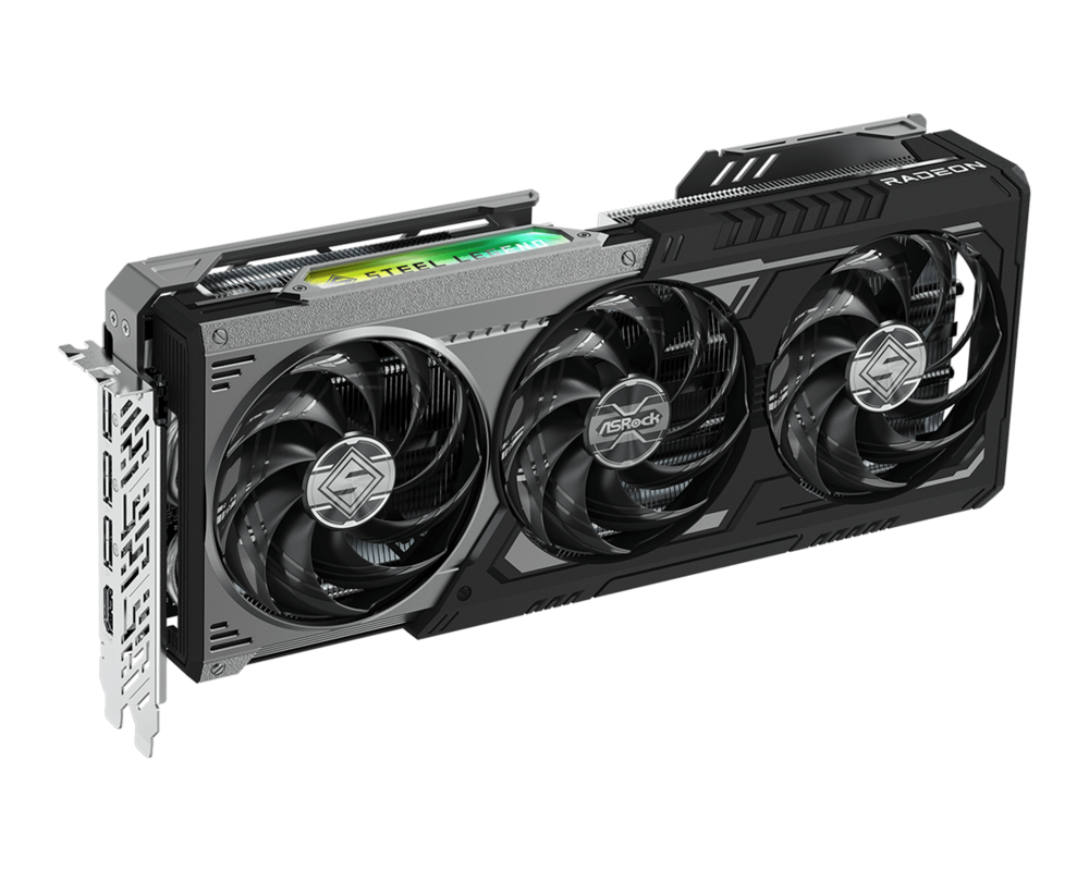 Видеокарта ASROCK AMD Radeon RX 9070 XT Steel Legend Dark 16GB GDDR6 12