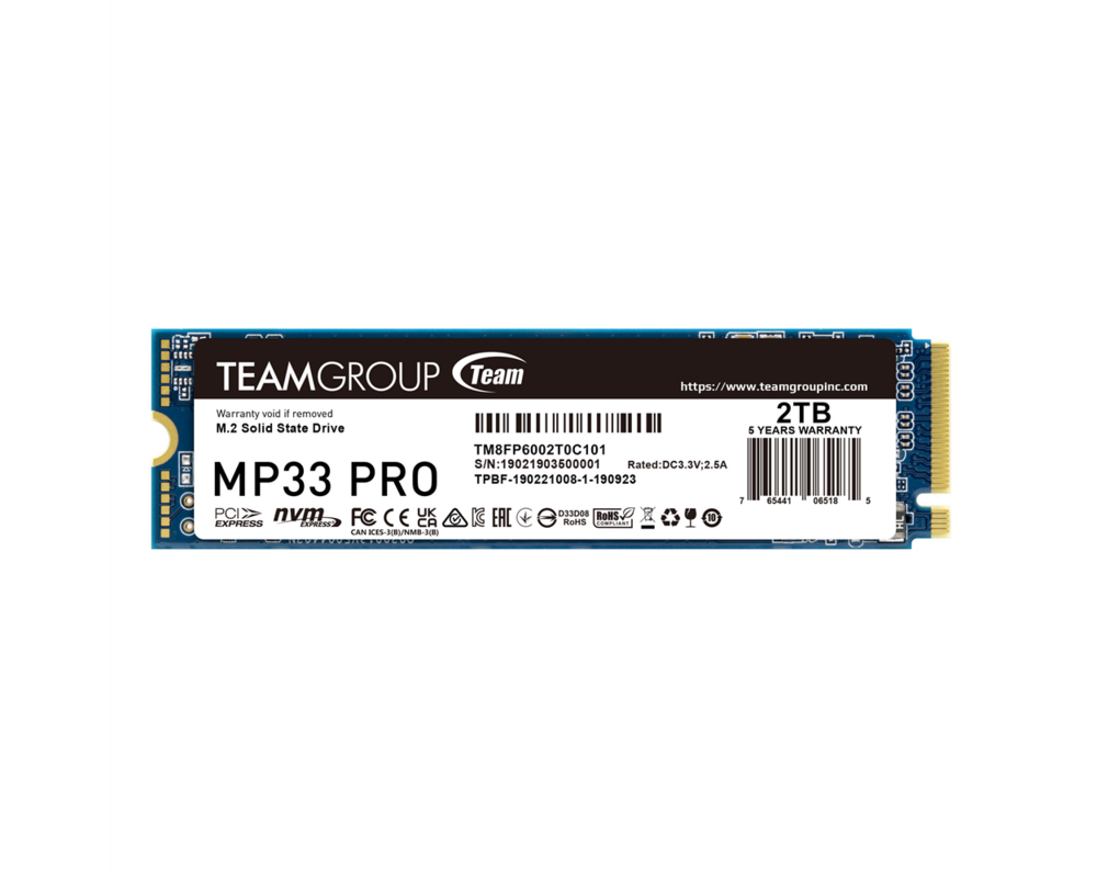 SSD TEAM SSD MP33 PRO 2TB M2 PCI-E