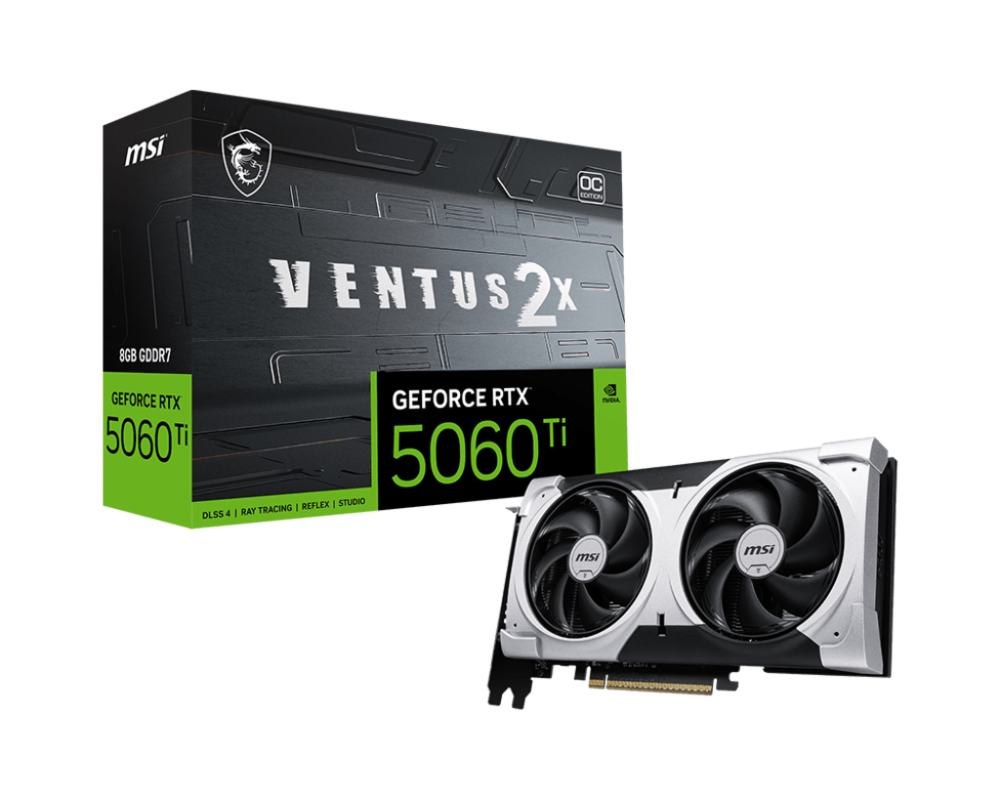Видеокарта MSI RTX5060TI 8 VENTUS 2X OC + 5
