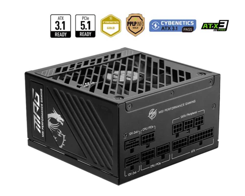 Захранване MSI MPG A1000GS PCIE5 2