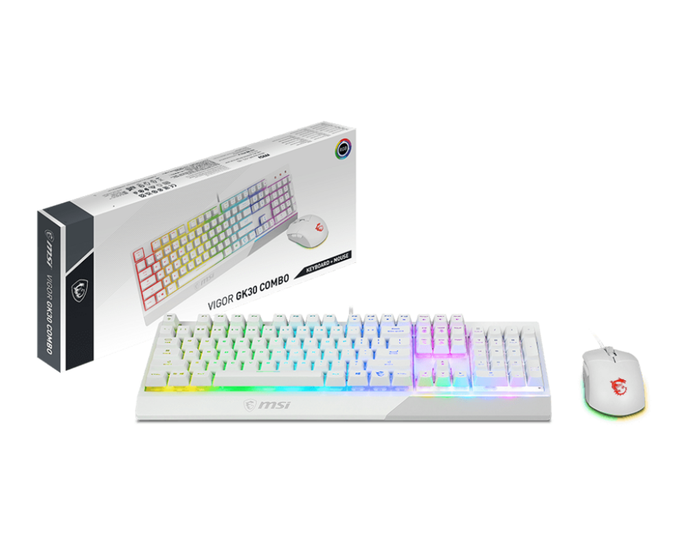 Клавиатура MSI VIGOR GK30 COMBO WHITE US 5